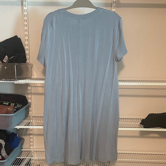 LOFT Soft Blue Midi Dress - Picture 2 of 2